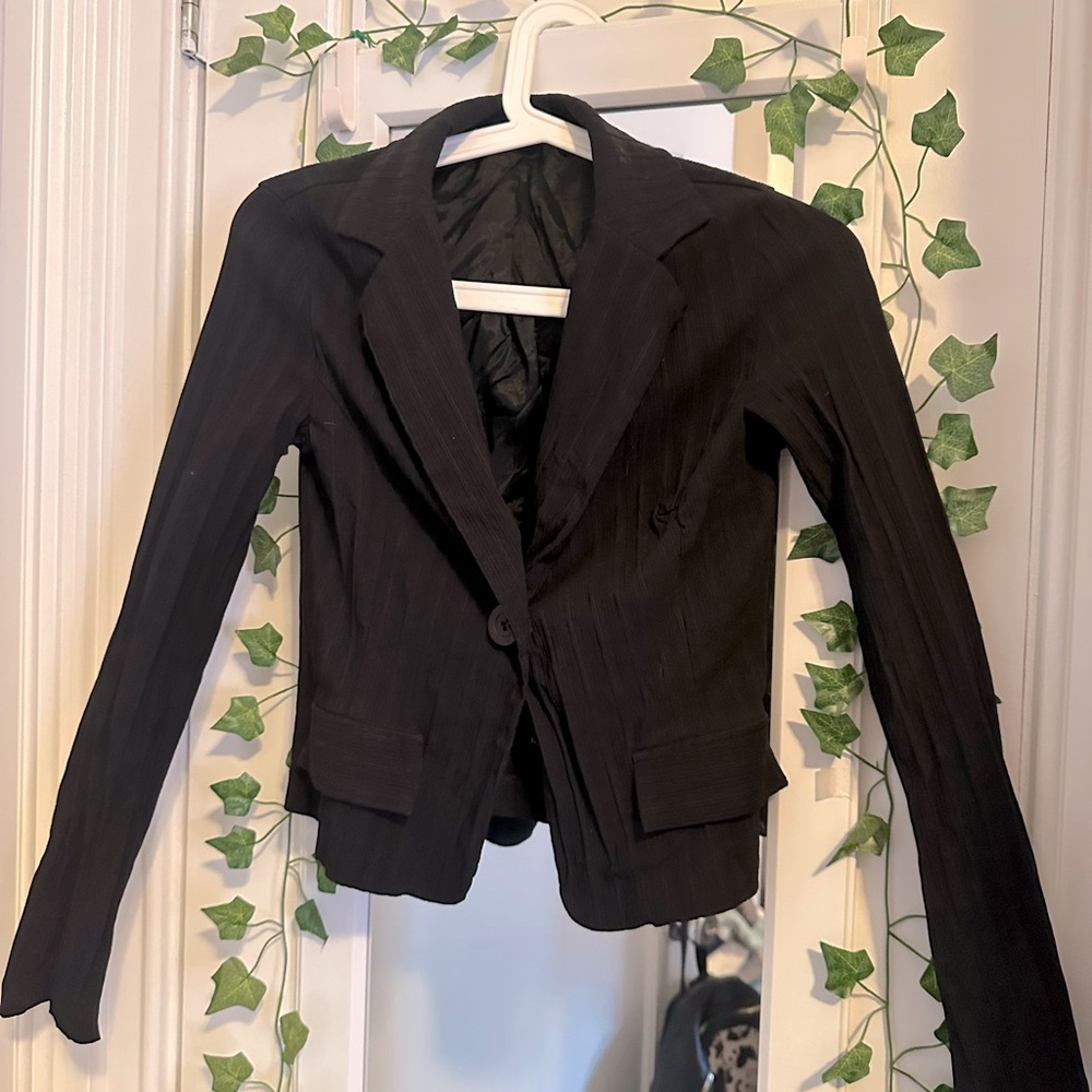 Button Front Mini Dress Jacket - image 1